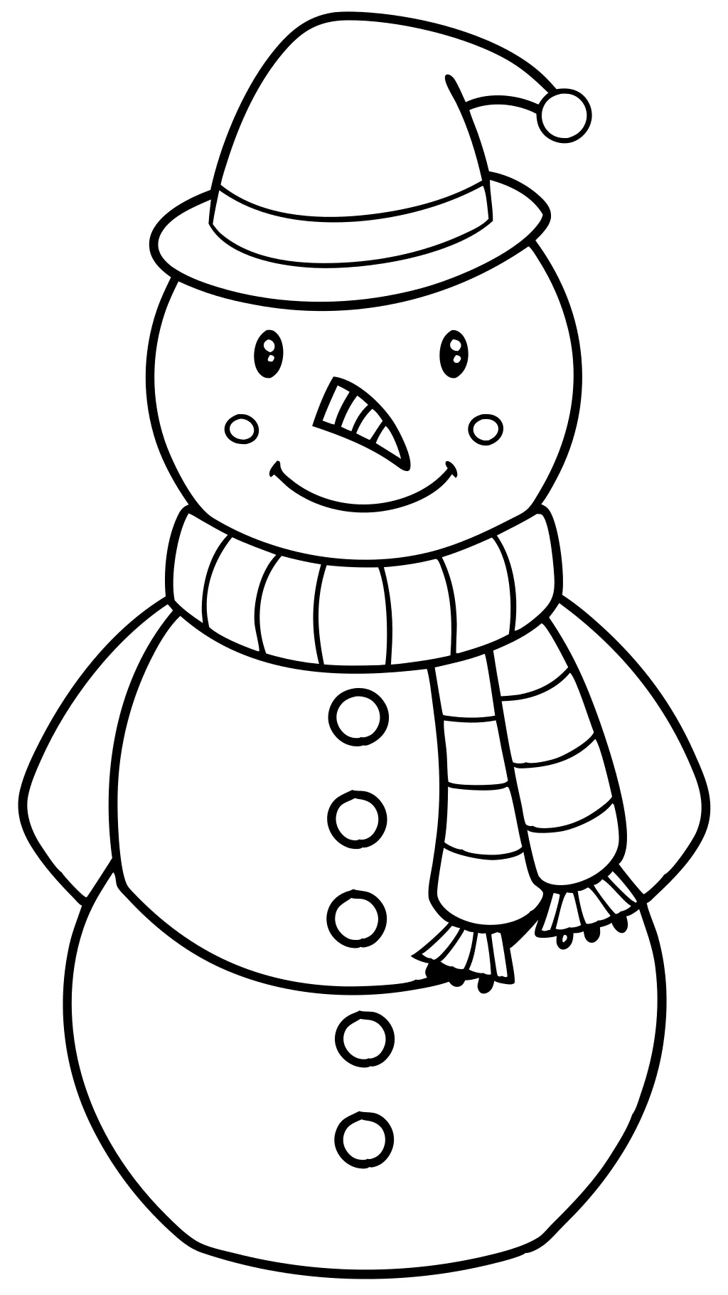 cute snowman coloring pages